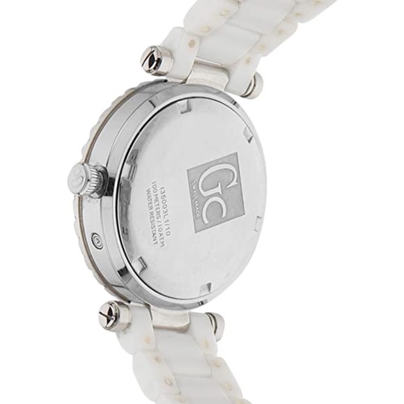 New Guess Collection 34mm Ceramic Case White Ceramic Mineral Women's Watch - Picture 5 of 6